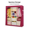 3 DOOR PORTABLE FOLDING WARDROBE CUPBOARD. 