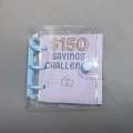 ETQT book envelope money simpanan buku saving simpan duit planner Mini Money Saving Binder 150 300 500 1000 PVC Envelope Challenge Fun Way Durable Savings Challenges Book Kids. 
