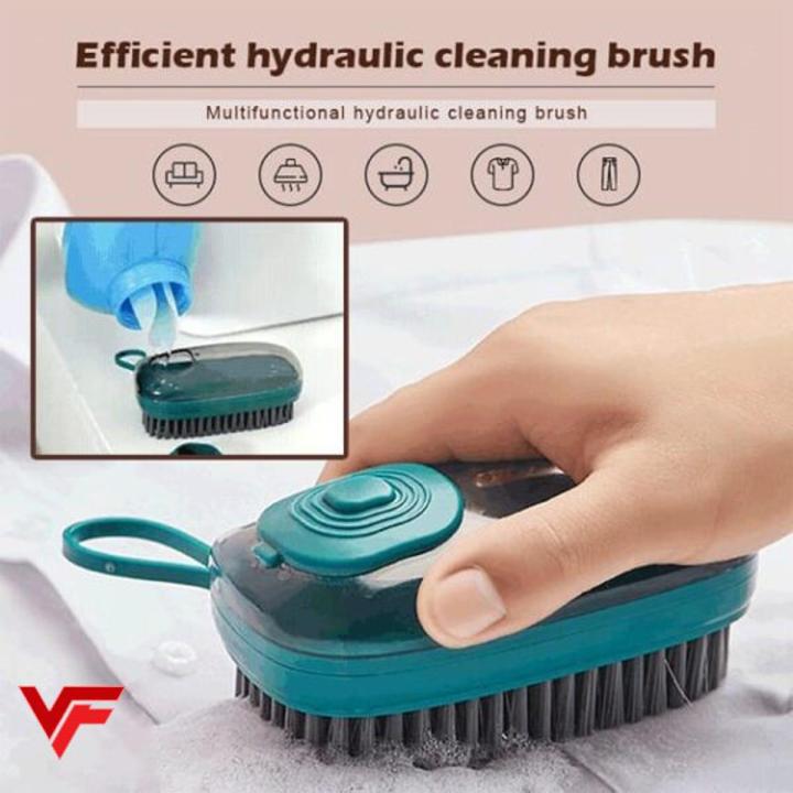 Hydraulic Cleaning Brush Large Laundry Brush Soft Bristles for Jeans Shoes And Other Cleaning Purposes Scrub Dishwashing Brush Pot Dish Plastic Brush Soap Dispenser Brush Cleaning Brushes