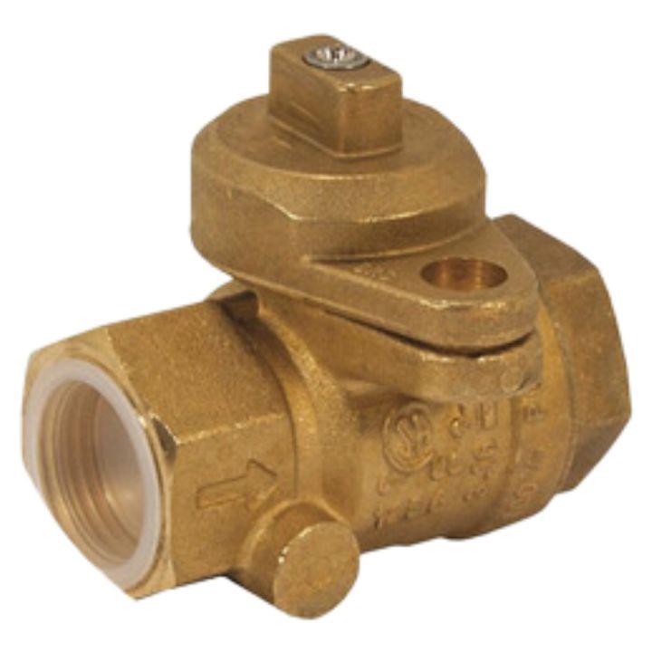 BRASS ANGLE METER VALVE WITH KEY MECHANISM 1/2