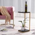 Sofa Table Side Table End Tables Coffee Table Tea Table Double Layer Living Room Corner Table Iron Art Coffee Tables Balcony Bedside Table Storage Table. 