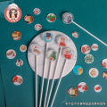Net red lollipop mold silicone round handmade diy home homemade star candy mold cheese lollipop paper stick. 