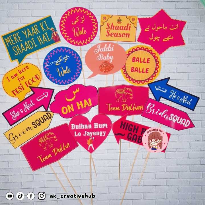 Mehndi/Wedding%20Props,%20Mehndi/Mayoun/Dholki/Engagement%20Props%2018%20Pcs,%20Photo%20Booth%20Prop%20for%20girls,%20Weddings%20Props%20Pack%20of%2017%20pcs%20-%20Image%205