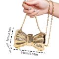 Mini Lock Crossbody Bag for Women | Square Bow Shape Fashion Purse | Small Shoulder Bag for Girls | Stylish Mini Bag 6 Colors. 