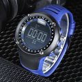 Ohsen Silicone Men's Watch Big Round Dial Casual Sport 50m Waterproof Outdoor Men Wrist Watch Led Electronic Digital Watches. 