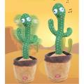 Funny Dancing Cactus Toy 120 Songs Talking Record Repeat USB Charging Child Plush Toys Birthday Present Lovely Education Gift. 