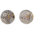 2Pcs Fashion Women Men Mechanical Watch Movement Cufflinks Shirt Sleeve Buttons Aircraft Modeling Cufflinks Parts. 