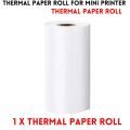 Mini Printer Paper Roll For Printing Self Adhesive Printing Paper - Thermal Paper & Sticky Paper - For Portable Bluetooth Mini Pocket Printer - For Printing Photos/ Pictures/ Office Receipt/ Labels/ Note/ QR Code/ Labels/ Memo. 