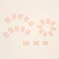 【SUNDAY】 (With Glue) Artificial Nails short Elegant graphic design Artificial Nails Hot Combo. 