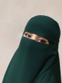 EMERALD GREEN FORHEAD NIQAB SUPER BREATHABLE & COMFY. 