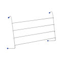 Radiator White 4 Bar Airers - Set of 2 - Premier Home. 