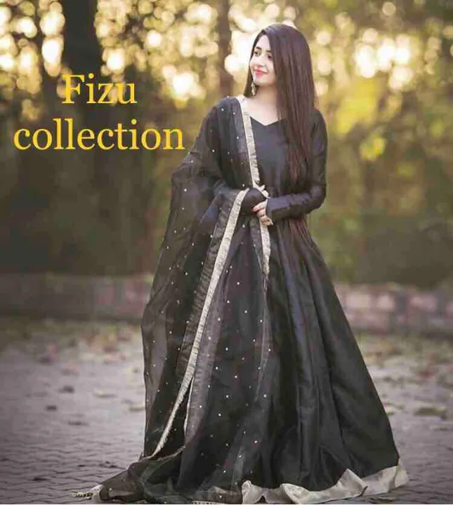 Black%20long%20frock%20with%20organza%20duppata%20-%20Image%203