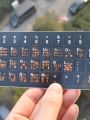 Wubi keyboard sticker notebook desktop Wubi film font font root frosted sticker 86/98 version does not wear. 