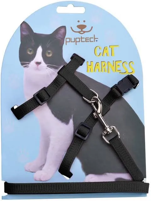 Cat%20Harness%20+%20Leash%20imported%20Nylon%20(%20Black%20)%20-%20Image%202