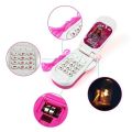 Barbie Toy Phone for Girls | Kids Pretend Play Flip Mobile | Musical & Light-Up Phone Toy | Best Gift for Girls. 