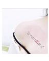 Lovable Letters Lips Shoulders Hands Chest Excessive High Quality Tattoo. 