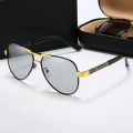 Fashion Hd Sunglasses for Men Day and Night Dual-Use Polarized Glasses for Driving Anti-Glare Uv Sunglasses. 