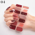 Nail Stickers Fashion Nail Polish Self Adhesive Manicure Decoracion Nail Strips Nail Sticker Set Nail Accesoires Hudduo. 