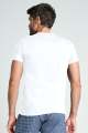 Classic V-Neck White Undershirt. 