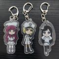 BLEACH Anime Figures Kurosaki Ichigo Candice Catnipp Cosplay Acrylic Keychains Kuchiki Byakuya Character Keyring Pendant Decor. 