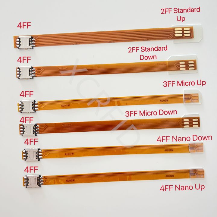 Nano 4FF Sim card Converter FPC Extension Cable to Nano 4FF Micro 3FF Standard 2FF Sim Usim Card Adapter Conversion Line