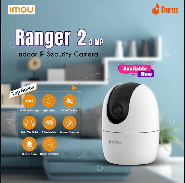Imou%20Ranger%202%203MP%202K%20Indoor%20Wi-Fi%20Camera%20&ndash;(%20Model%20IPC-K2EP-3H3W%20)%20Pan%20&amp;%20Tilt,%20Smart%20Tracking,%20Human%20Detection,%20Privacy%20Mode,%202-Way%20Talk,%20Built-in%20Siren,%20Motion%20Alerts,%20Model%20IPC-K2EP-3H1W%20-%20Image%203