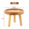 Wooden Plant Stand Flower Pot Base Holder Round for Indoor Outdoor. 
