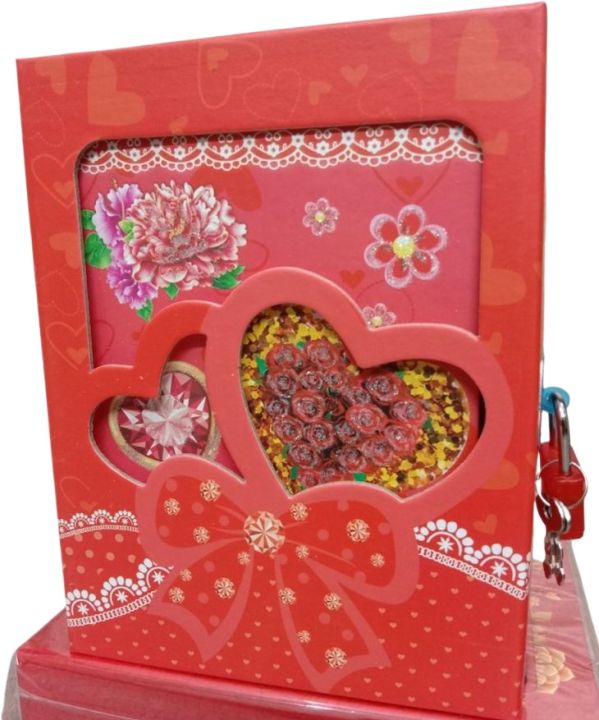 Fancy Small Lock Diary in a Box for kids, Pages 40, Size 13x17cm 64k