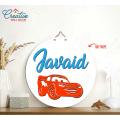 Customized Wooden Frame, McQueen Car Theme, Baby Room Wall Decoration for girls and boys, Birthday Gift for kids, Family Wooden Art, Wall Hanging, Personalized Home Decor for any Occasion. 