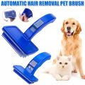 Pet Grooming Brush With Pushable Button For Cats & Dogs. 