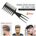 Pack Of 2 Portable Styling Comb Hairdressing Hair Comb Hair brush Professional High Quality Black Set Anti-static Makeup Haircare Hair Stylist Tool Set. 