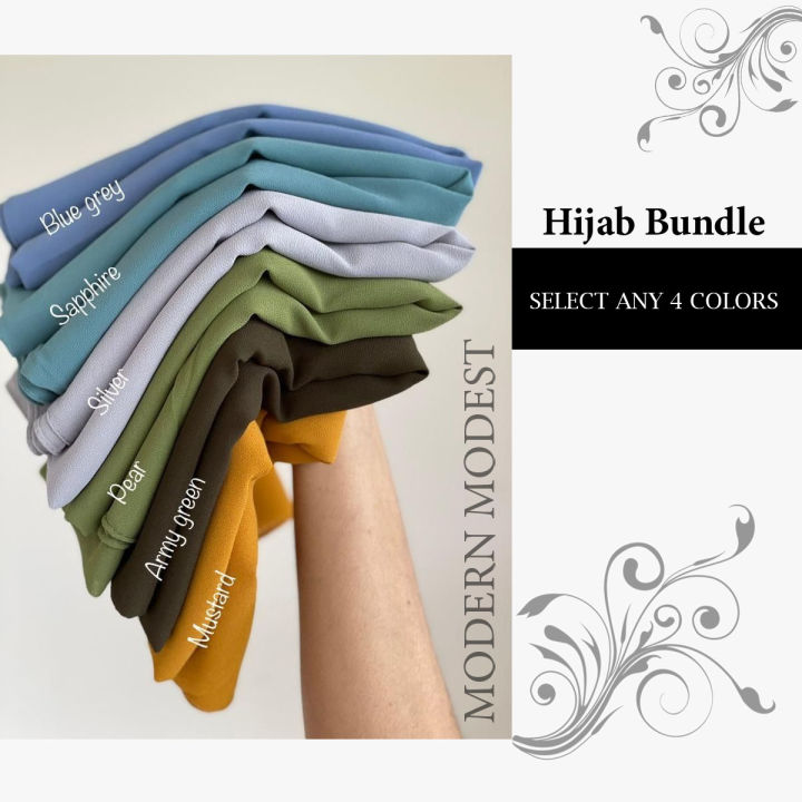 Modern Modest - Chiffon Georgette Hijab Bundle for Girls/Women