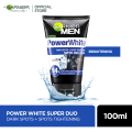 Garnier Men Power White Face Wash 100 ml - For Brighter Skin. 