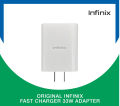 Infinix Original 33Watt Fast Charger / Original Infinix 33W Fast Charging Adapter with Cable / Infinix 33w Charger / Infinix 33 Watt Box Pulled Original Power Adaptor with 33w Fast Charging Cable for Note 11 Note 10 pro Zero 5G Note 12 5G Note 11s. 