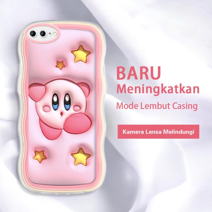 FELMYST Case For iPhone 7 Plus Cute Fashion Kirby Mobile Phone Casing Shockproof Soft Back Cover for Girl