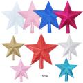 Festive Star-shaped Ornament For New Year's Decoration Sparkling Star-shaped Christmas Decoration Glittery Star Pendant Decoration Christmas Star Tree Topper LED Christmas Tree Topper Star. 