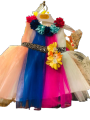 Fancy Party Wear Frock for Baby Girls - Net Frocks for Girls - Party Dresses for Baby Girls - Kids Dresses - Baby Girl Dresses. 
