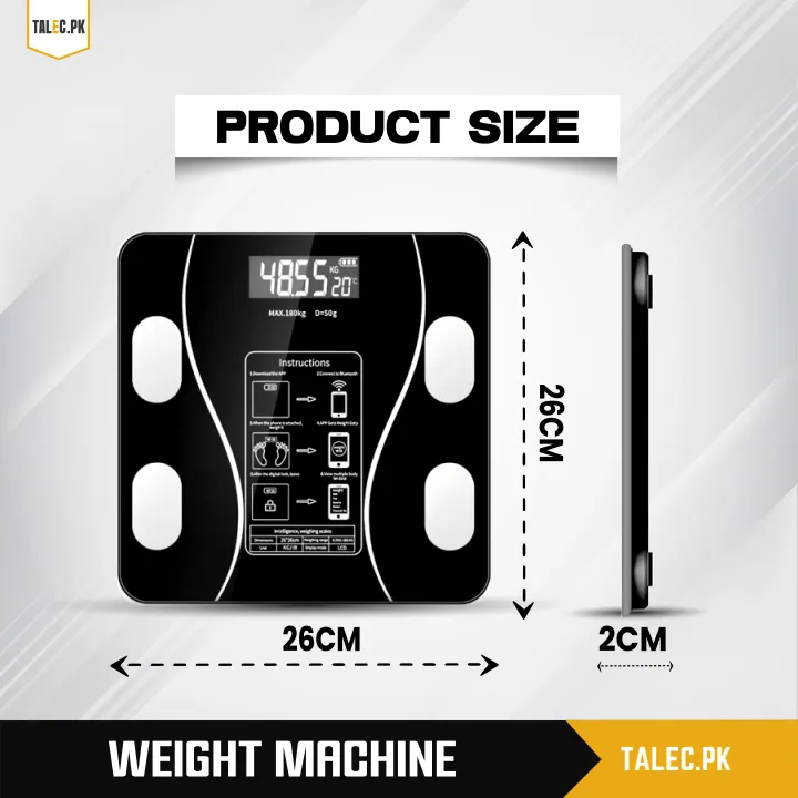 TALEC.PK%20Smart%20Body%20Fat%20Scale%20with%20OKOK%20App%20%7C%20Digital%20Weight%20Machine%20for%20Body%20Composition,%20BMI,%20Fat,%20Muscle%20&%20Water%20Analysis%20%7C%20Bluetooth%20Smart%20Scale%20180kg%20for%20Home,%20Gym%20&%20Fitness%20Tracking%20-%20Image%203