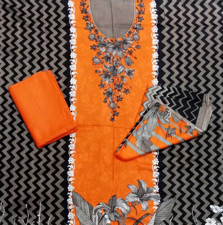 Al Karam 3Pc Classic Lawn Suit CM-013