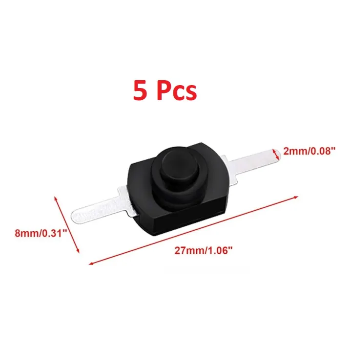 5/10/20%20Pcs%20Black%20Latching%20Mini%20ON/Off%20Switch%20Self-Lock%20Micro%20Push%20Button%20Switch%20DC%203V%20to%2030V%203A%20for%20Light%20Lamp%20Wall%20Outlet%20DIY%20SMD%20Flashlight%20-%20Image%204
