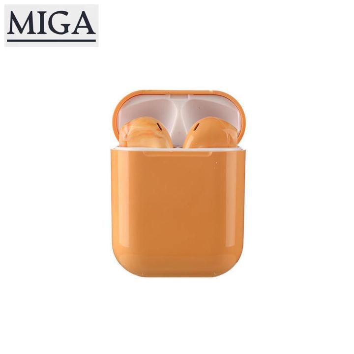 【Miga Plaza】 Original Inpods 12 I12 TWS Wireless Bluetooth Earphones 5.0 Stereo Bass Bluetooth Headset Earphones Smart Touch with Charging Box for iOS/Android