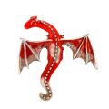 2025 MJSTYLEO Retro oil dripping cartoon flying dragon style brooch men's personalized suit coat accessories pin jewelry. 
