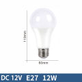 LED Bulb - DC - 12V - DC Bulb - White Colour - E27 - Screw Type - Battery Operated - Solar Bulb - High Quality - For Home And Outdoor Use - Pack of 5 - pack of 10 - GULF LED HOUSE. 