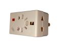 Multi Plug Adapter with Light & Fuse – 3 Way Power Socket | Universal Plug Converter for US, UK, EU, AU – Type G 13A Multi Socket with Round Pin Support. 
