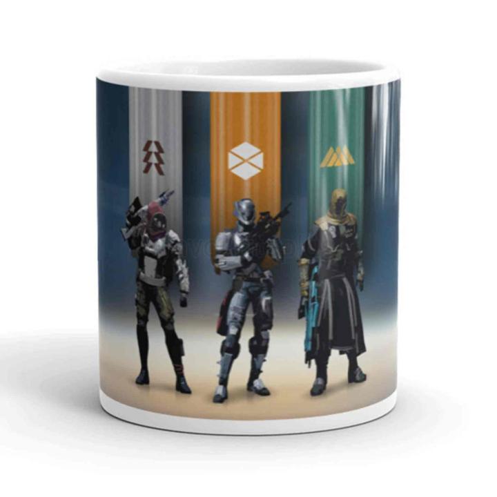 Destiny 2 Game Design Printed Mug Customized Coffee Mugs Print Ceramic High Quality Personalized Cups by Favourite Plus