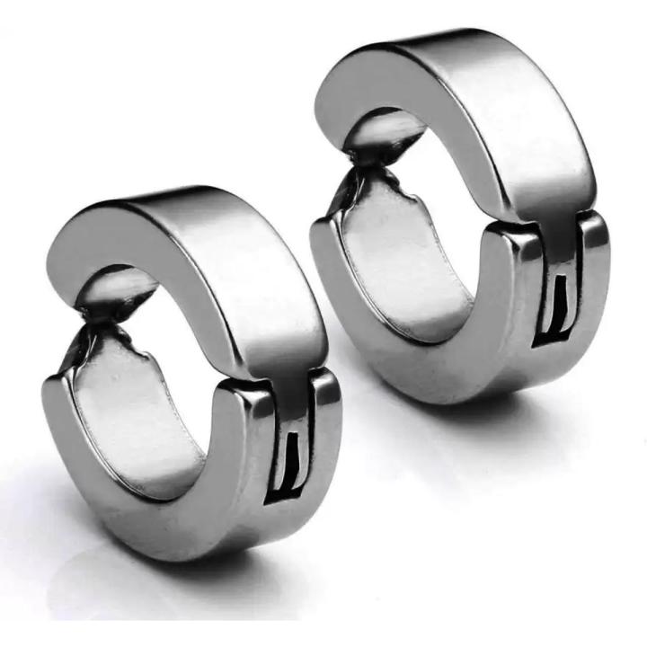 1%20Pair%20Stainless%20Steel%20Earrings%20for%20Men%20-%20%20Clip%20On%20Earring%20for%20Boys%20-%20%20Hoop%20Ear%20Studs%20-%20%20Punk%20Stylish%20Non-Piercing%20Men%20Tops%20-%20Image%207