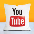 Factory Direct Red and Black YouTube Logo Pillowcase Company Logo Advertising Pillow Cushion Wholesale Dropshipping. 