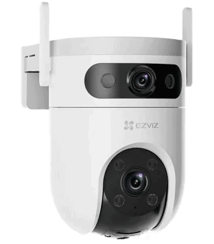Ezviz Outdoor Camera H9C Dual-Lens 2K+Pan & Tilt Wi-Fi two way audio ColorVU Camera 3MP+3MP