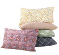 Pillow Cover Cotton Printed Pillow Case - Pack Of 6 - Different Prints (Export left Over-Minor) Standard Size - 20 x 30 inches Random Design. 