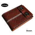 Top Quality PU Leather Men's Purse Wallet For Men Bi-fold Wallets for Men Pocket Wallet with ATM Card Holder Slots and Cash Compartment in Black and Brown Colors. 
